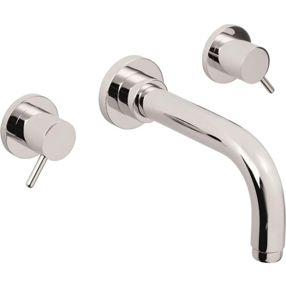 Two Handle Lavatory Wall Faucet Trim Only