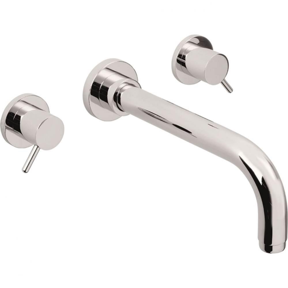 Two Handle Lavatory Wall Faucet Trim Only