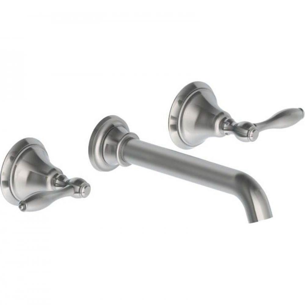 Two Handle Lavatory Wall Faucet Trim Only