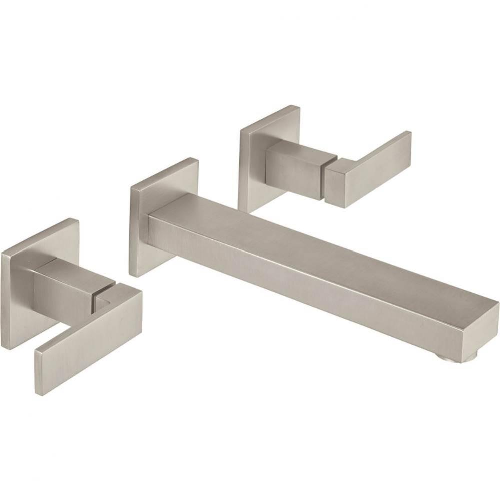 Two Handle Lavatory Wall Faucet Trim Only