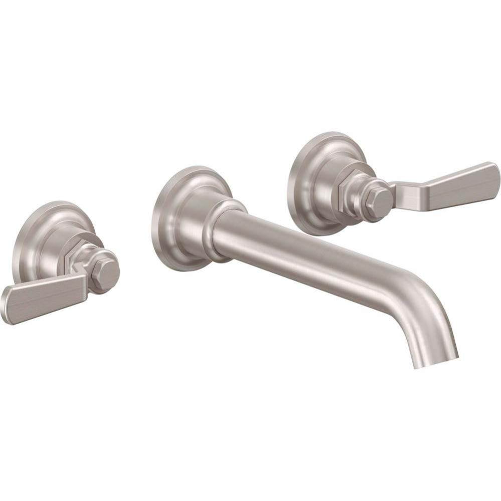 Two Handle Lavatory Wall Faucet Trim Only