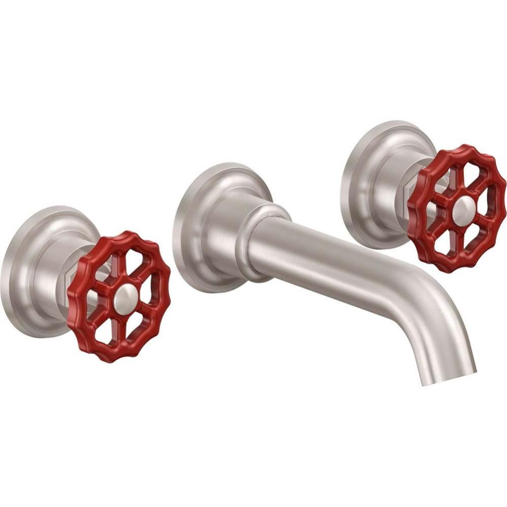 Two Handle Lavatory Wall Faucet Trim Only