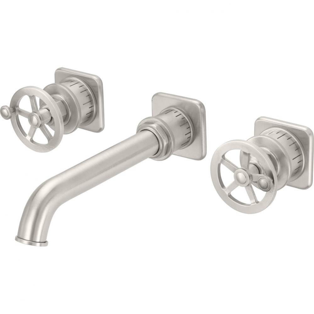 Two Handle Lavatory Wall Faucet Trim Only