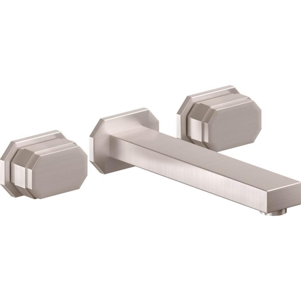 Two Handle Lavatory Wall Faucet Trim Only