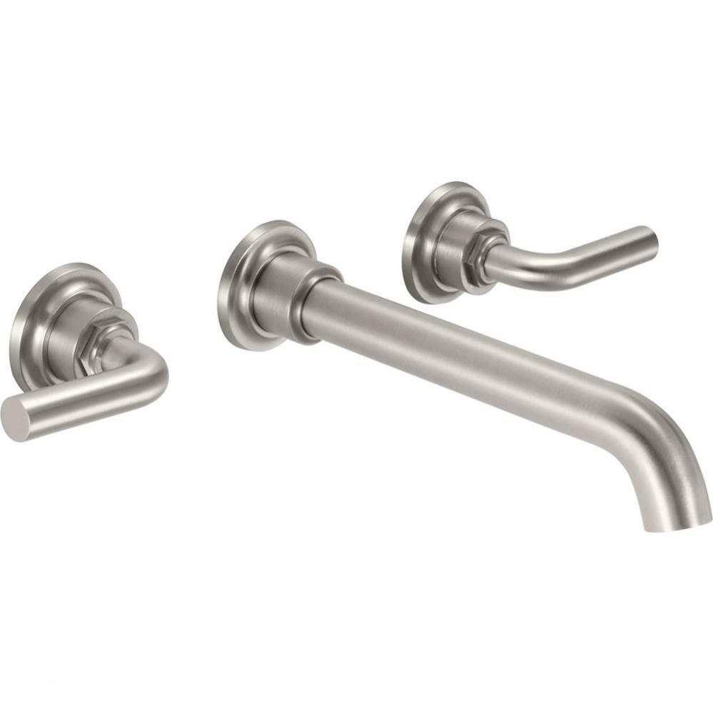 Two Handle Lavatory Wall Faucet Trim Only