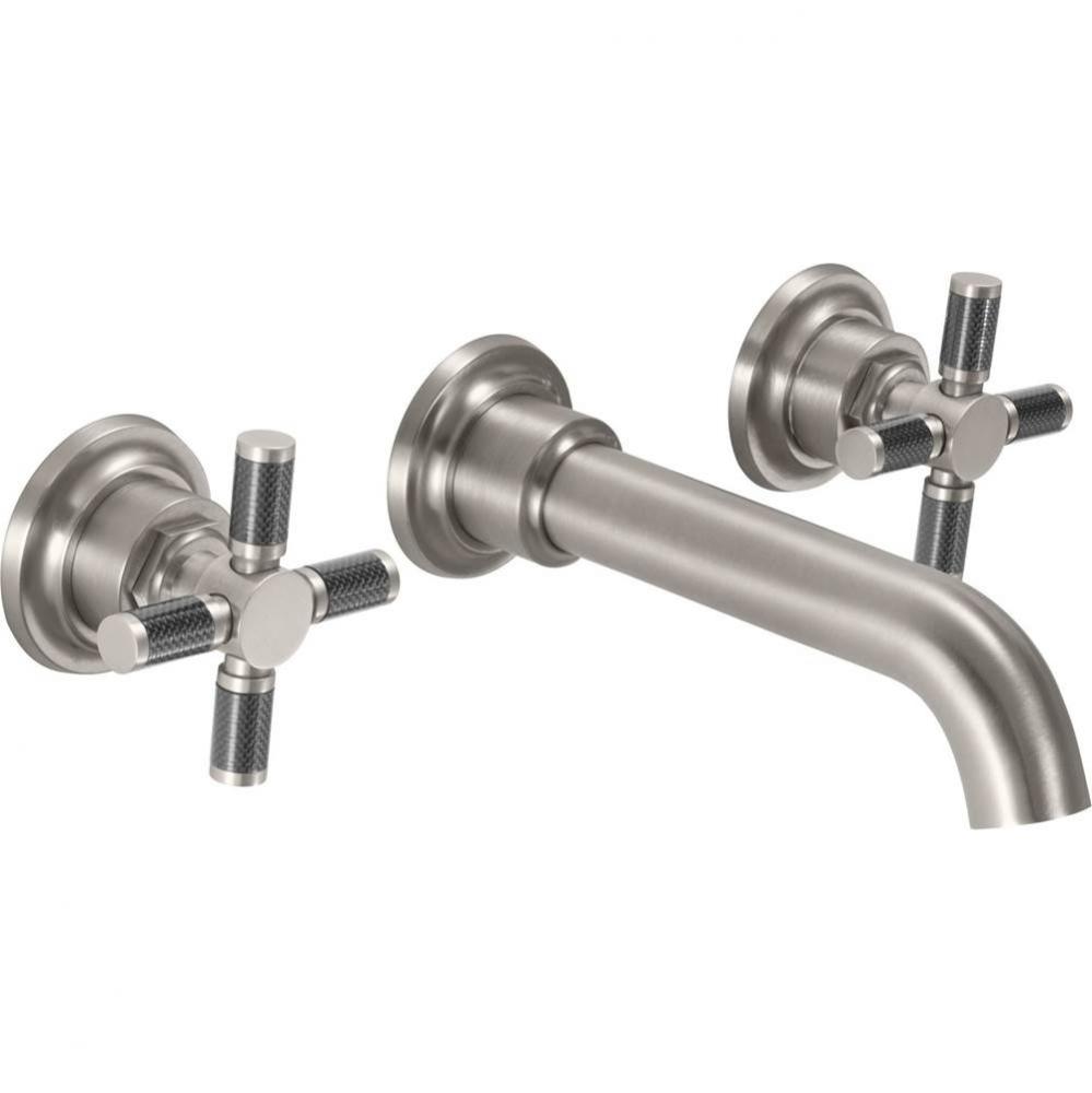 Two Handle Lavatory Wall Faucet Trim Only