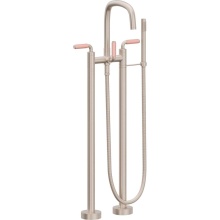 California Faucets 0803-41-PP.18-PC - Contemporary Floor Mount Tub Filler