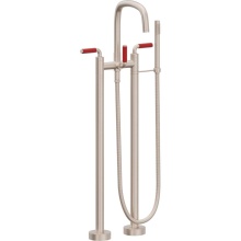 California Faucets 0803-41-RD.18-PC - Contemporary Floor Mount Tub Filler
