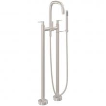 California Faucets 0803-53.18-PC - Contemporary Floor Mount Tub Filler