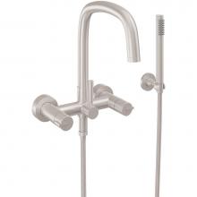 California Faucets 0806-39R.18-PC - Contemporary Wall Mount Tub Filler