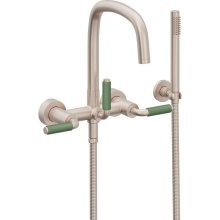 California Faucets 0806-41-GP.18-PC - Contemporary Single Hole Floor Mount Tub Filler - Quad Arc Spout