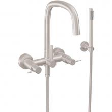 California Faucets 0806-52.18-PC - Contemporary Wall Mount Tub Filler