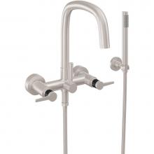 California Faucets 0806-53F.18-PC - Contemporary Wall Mount Tub Filler