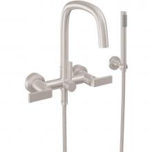 California Faucets 0806-70.18-PC - Contemporary Wall Mount Tub Filler