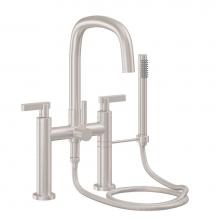 California Faucets 0808-37.18-PC - Contemporary Deck Mount Tub Filler