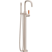 California Faucets 0811-41-OP.18-PC - Contemporary Single Hole Floor Mount Tub Filler - Quad Arc Spout