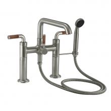 California Faucets 0908-30T.20-PC - Industrial Deck Mount Tub Filler