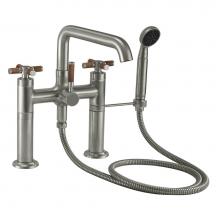 California Faucets 0908-30XT.20-PC - Industrial Deck Mount Tub Filler