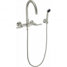 California Faucets 1006-30.20-PC - Industrial Wall Mount Tub Filler - Arc Spout