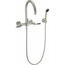 California Faucets 1006-30F.18-PC - Industrial Wall Mount Tub Filler - Arc Spout