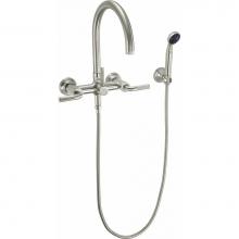 California Faucets 1006-30K.18-PC - Industrial Wall Mount Tub Filler - Arc Spout