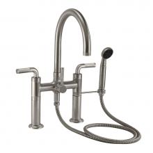 California Faucets 1008-30K.20-PC - Industrial Deck Mount Tub Filler - Arc Spout