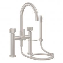 California Faucets 1108-37X.20-PC - Contemporary Deck Mount Tub Filler - Arc Spout