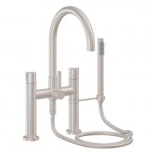 California Faucets 1108-39.20-PC - Contemporary Deck Mount Tub Filler - Arc Spout