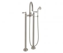 California Faucets 1303-55.20-PC - Traditional Floor Mount Tub Filler - Arc Spout