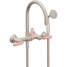 California Faucets 1306-60-PP.18-PC - Traditional Wall Mount Tub Filler - Arc Spout