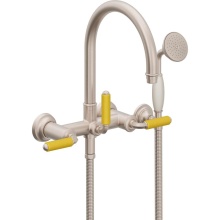 California Faucets 1306-60-YP.18-PC - Traditional Wall Mount Tub Filler - Arc Spout