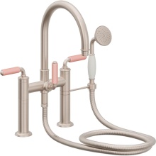 California Faucets 1308-60-PP.18-PC - Traditional Deck Mount Tub Filler - Arc Spout