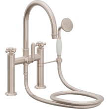 California Faucets 1308-60X.20-PC - Traditional Deck Mount Tub Filler - Arc Spout