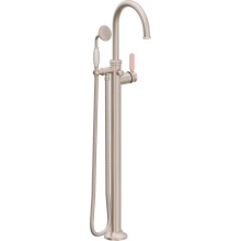 California Faucets 1311-60-PP.20-PC - Traditional Single Hole Floor Mount Tub Filler - Arc Spout