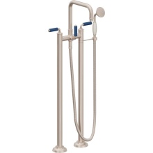 California Faucets 1403-60-BP.20-PC - Traditional Floor Mount Tub Filler - Quad Spout