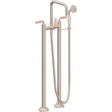 California Faucets 1403-60-PP.18-PC - Traditional Floor Mount Tub Filler - Quad Spout