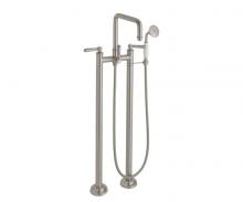 California Faucets 1403-33.20-PC - Traditional Floor Mount Tub Filler - Quad Spout