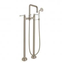 California Faucets 1403-61.20-PC - Traditional Floor Mount Tub Filler - Quad Spout