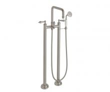 California Faucets 1403-55.20-PC - Traditional Floor Mount Tub Filler - Quad Spout