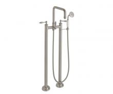 California Faucets 1403-64.18-PC - Traditional Floor Mount Tub Filler - Quad Spout