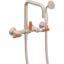 California Faucets 1406-60-OP.18-PC - Traditional Wall Mount Tub Filler - Quad Spout