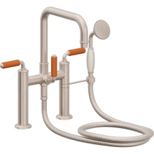 California Faucets 1408-60-OP.18-PC - Traditional Deck Mount Tub Filler - Quad Spout