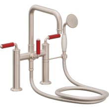 California Faucets 1408-60-RD.18-PC - Traditional Deck Mount Tub Filler - Quad Spout
