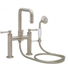 California Faucets 1408-61.20-PC - Traditional Deck Mount Tub Filler - Quad Spout