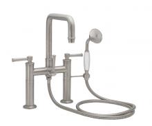 California Faucets 1408-CBALL.20-MWHT - Traditional Deck Mount Tub Filler