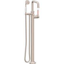California Faucets 1411-60-PP.18-PC - Traditional Single Hole Floor Mount Tub Filler - Quad Spout
