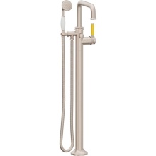 California Faucets 1411-60-YP.18-PC - Traditional Single Hole Floor Mount Tub Filler - Quad Spout