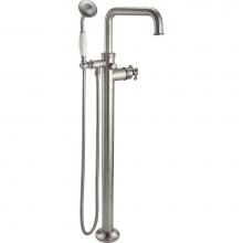 California Faucets 1411-H61XD.18-PC - Traditional Single Hole Floor Mount Tub Filler - Quad Spout