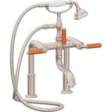 California Faucets 1508-60-OP.20-PC - Traditional Deck Mount Tub Filler