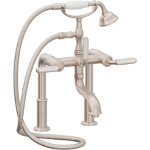 California Faucets 1508-60-WP.20-PC - Traditional Deck Mount Tub Filler